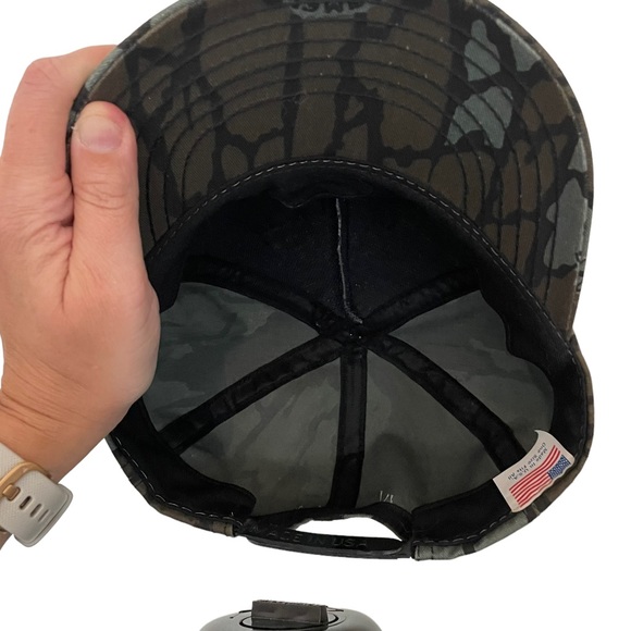 Vintage 1989 Camel Cigarettes REBARK Camo Snapback Hat Made In USA Joe Camel - Picture 6 of 9